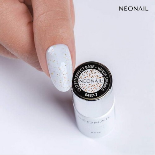 Neonail White Sparkle Glitter Effect Bāze 9487-7